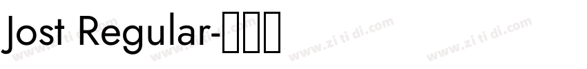 Jost Regular字体转换